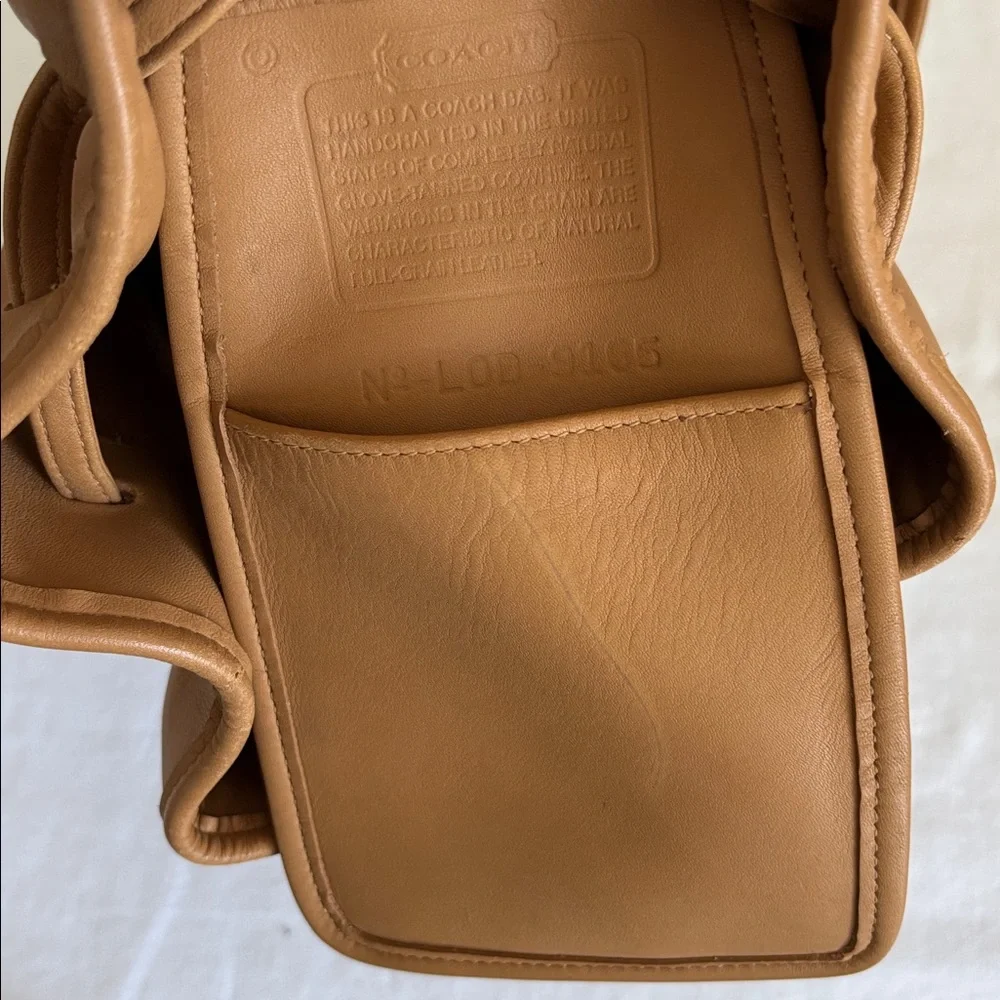 Vintage Coach Legacy Drawstring Leather Bucket Bag, 9165 - Picture 10 of 14